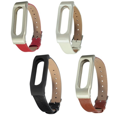 Leather Bracelet Replacement for Xiaomi MiBand Wrist Strap Smartband + Tools