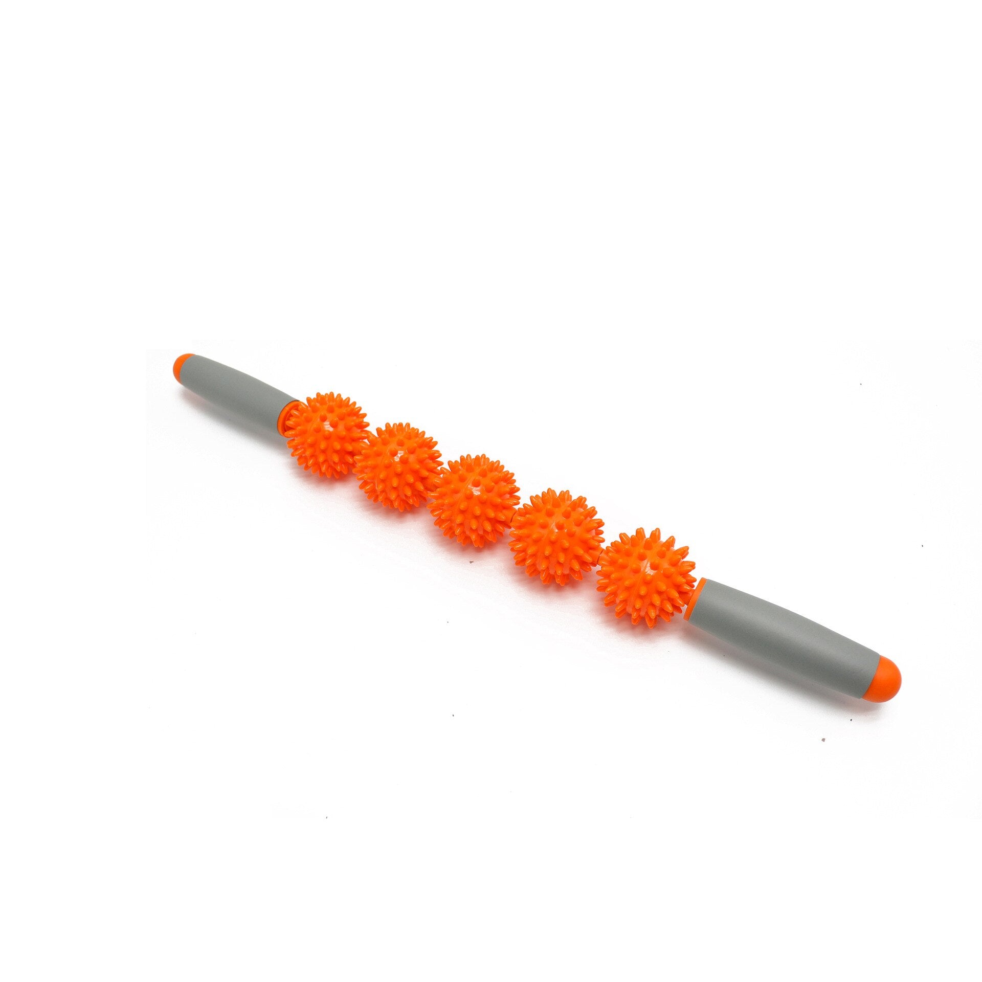 Color: Five rounds orange - Anti Cellulite Massager Stick Anti-Cellulite Trigger Point Stick Body Foot Face Leg Slimming Massage Muscle Roller