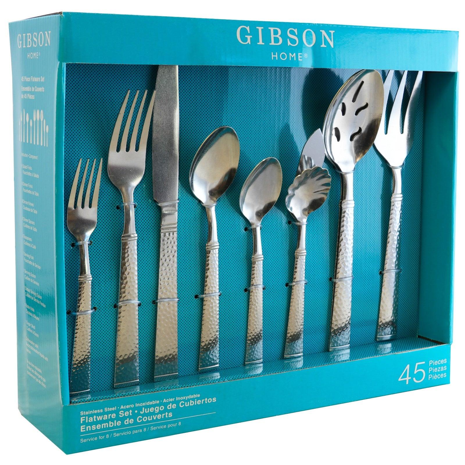 Gibson Home Prato 45 Piece Flatware Set FSSA Global B