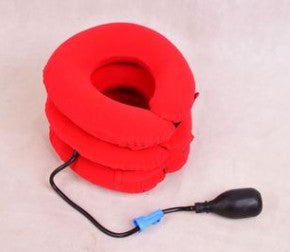 Color: Red - Medical Cervical Traction Device For Neck Protection