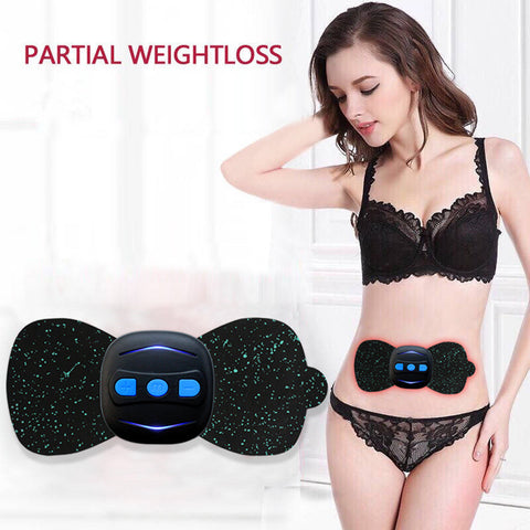 Style: 2PC Pads only - Portable Charging Massager Mini Massage Neck Stickers Cervical Vertebra Physiotherapy Instrument
