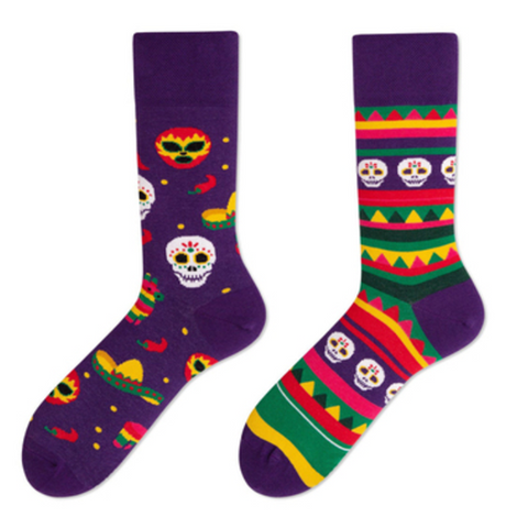 Color: K, Size: 36 43 - Asymmetric AB socks