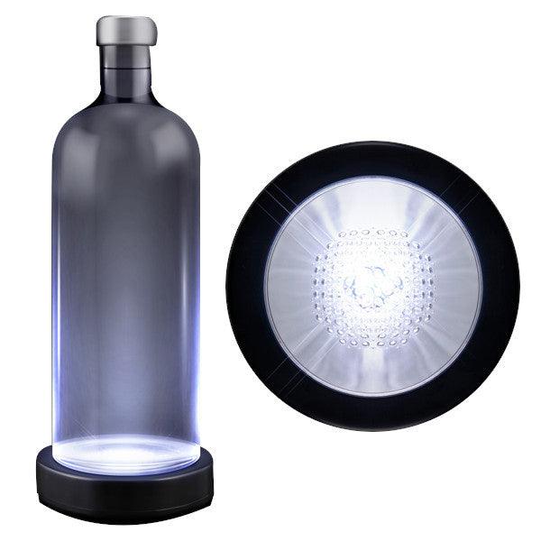 White LED Switch Activated  Bottle Base Light Display Drink Coaster - FSSA Global Bullet