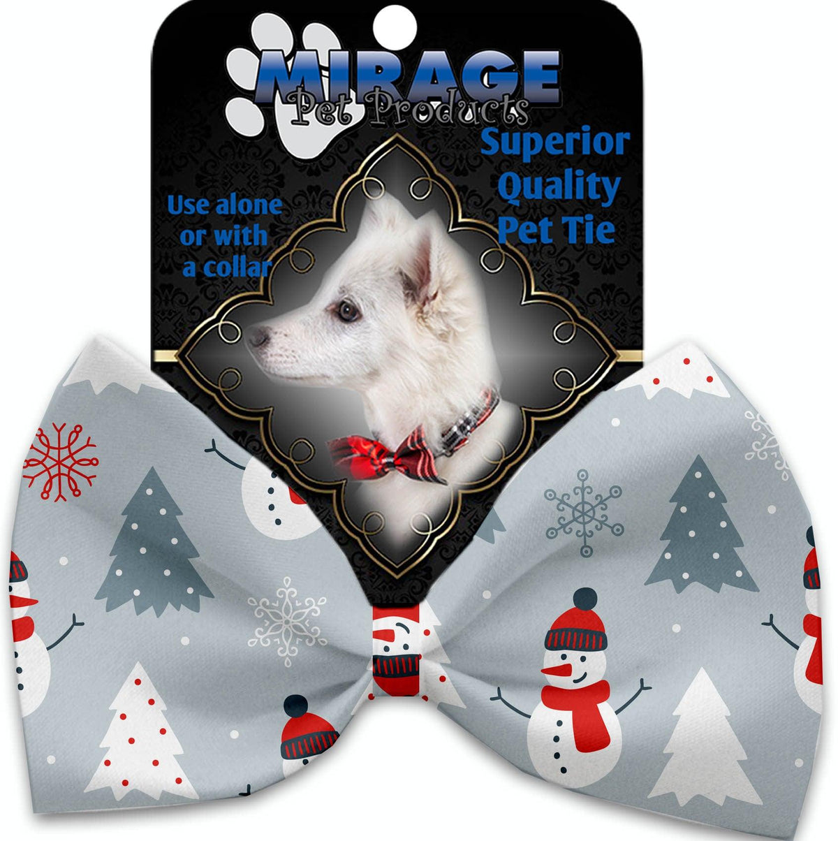 Look at Frosty Go Pet Bow Tie Collar Accessory with Velcro - FSSA Global Bullet