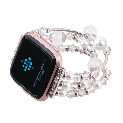 Bakeey Fashion Large and Small Size Sports Beaded Smart Bracelet Watch Band For Fitbit Versa