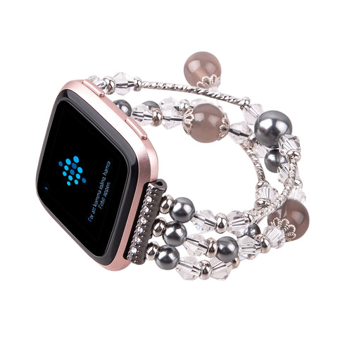 Bakeey Fashion Large and Small Size Sports Beaded Smart Bracelet Watch Band For Fitbit Versa