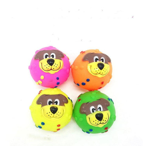 Color: Dog face - Pet dog toy ball - FSSA Global Bullet