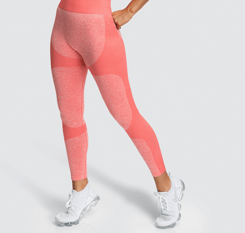Color: Watermelon red, Size: S - Europe and the United States hot sale seamless knitting hips moisture wicking yoga pants sports fitness pants sexy hip female leggings - FSSA Global Bullet