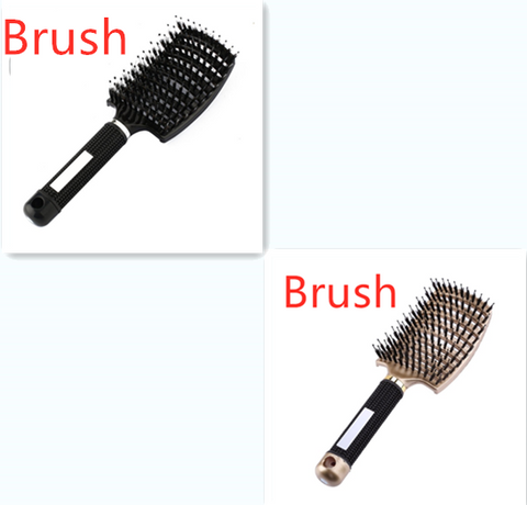 Hairbrush Anti Klit Brushy Haarborstel Women Detangler Hair Brush Bristle Nylon Scalp Massage Tangle Teaser Hair Brush Comb - Color: 1, brush: Brush, quantity: Set