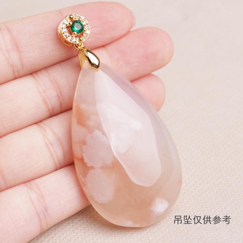 Gold-plated Alloy Melon Seed Buckle Jade Pendant Pendant Clip Buckle Head Jade Buddha Male Crystal Necklace Buckle Diy Jewelry Accessories FSSAGlobalBullet