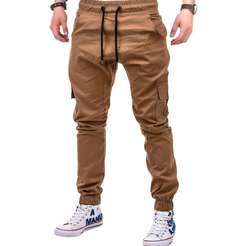 Color: Khaki, Size: 4XL - TOLVXHP Brand Men Pants Hip Hop Harem Joggers Pants 2021 Male Trousers Mens Joggers Camouflage Pants Sweatpants large size 4XL