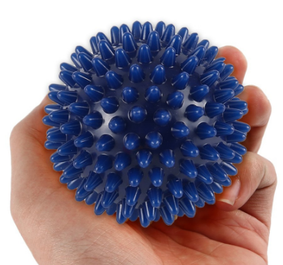 Hard thorn massage ball hand holding thorn ball touch training ball pvc acupressure massage ball yoga ball - Color: Blue, Size: 6cm