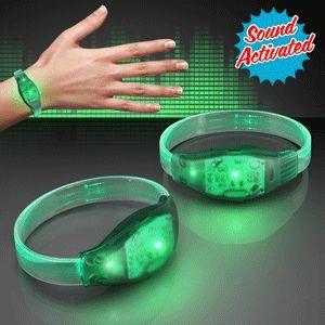 Sound Activated Green LED Bracelet FSSA Global B