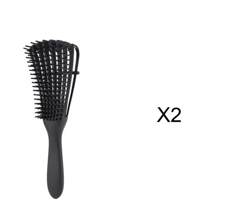 Color: Black, quantity: 2pcs - Eight-claw comb hair comb