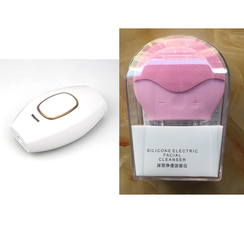 Color: White IPL and cleaner, style: UK - Household Whole Body Electric Hair Removal Equipment