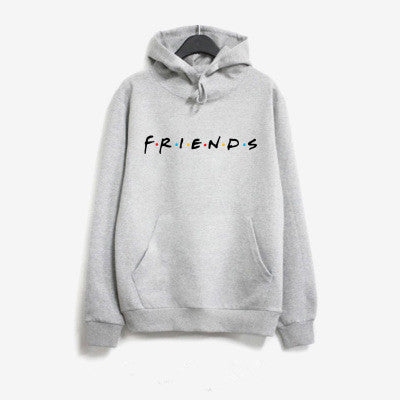 Color: Grey, size: M - Letter Print Long Sleeve Hoodie