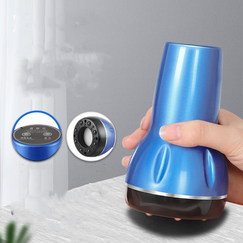 Color: Blue, style: D, power: USB - Electric Body Massager Scraping Instrument Electric Machine