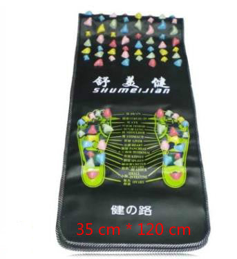 Color: Rectangle 35X120CM - 175X35CM Foot Massage Pad Chinese Health Care Reflexology Walk Stone Pain Relieve Mat Pad