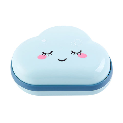 Cloud-shaped soap box with lid