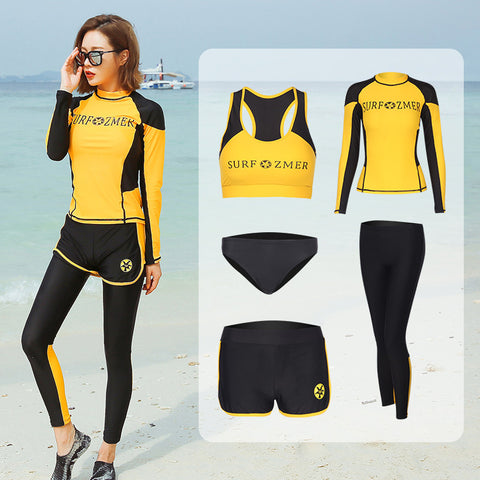Color: 9 lady, Size: 2XL - Long-sleeved Trousers Jellyfish Suit Snorkeling Surfing Swimsuit Suit