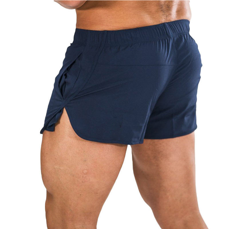 Color: 2Navy, Size: XXL - Fitness sweat-absorbing quick-drying shorts