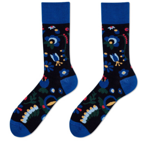 Color: J, Size: 36 43 - Asymmetric AB socks