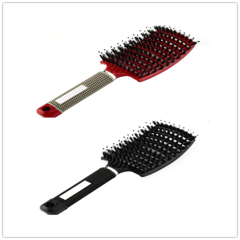 Hairbrush Anti Klit Brushy Haarborstel Women Detangler Hair Brush Bristle Nylon Scalp Massage Tangle Teaser Hair Brush Comb - Color: 7, brush: Brush, quantity: Set