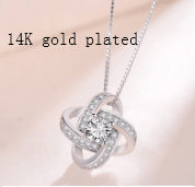 925 Sterling Silver Necklace For Women Forever Heart AAA Zircon Mosaic Necklaces & Pendants Gift FSSA Global Bullet