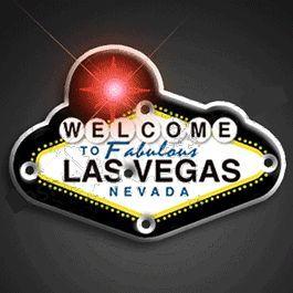 Welcome to Vegas Flashing Body Light Lapel Pins FSSA Global B