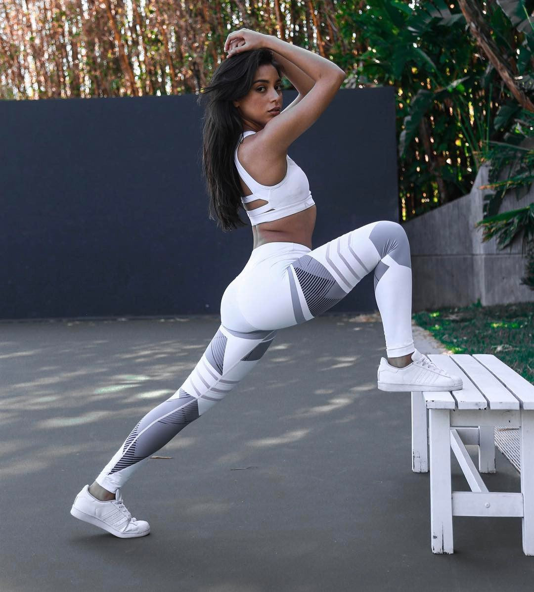 style: 1, Size: M - Reflective Sport Yoga Pants