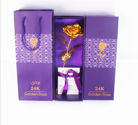Color: Gold - gold rose gift