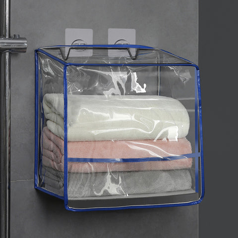 Bathroom Storage Box Shower Room Concealed Clothes Box Foldable Waterproof Bag for Bathroom Clothes Organizer Storage Box