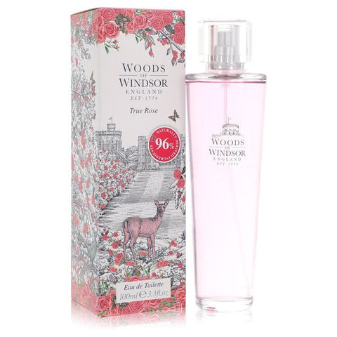 True Rose by Woods of Windsor Eau De Toilette Spray 3.3 oz (Women)