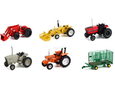"Down on the Farm" Series Set of 6 pieces Release 6 1/64 Diecast Models by Greenlight