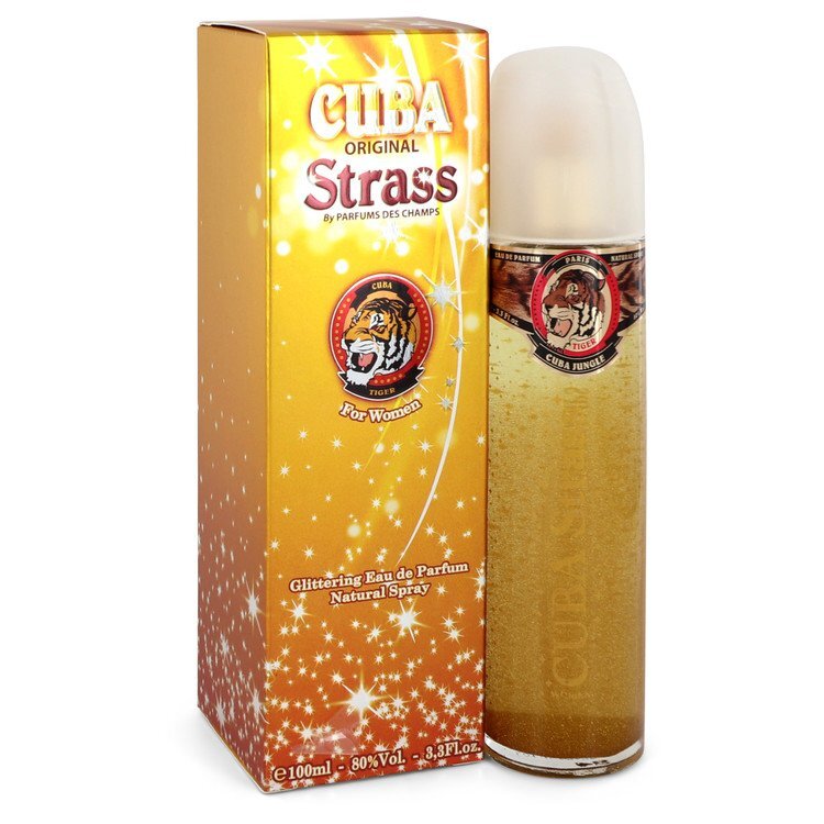 Cuba Strass Tiger by Fragluxe Eau De Parfum Spray 3.4 oz (Women) - FSSA Global Bullet