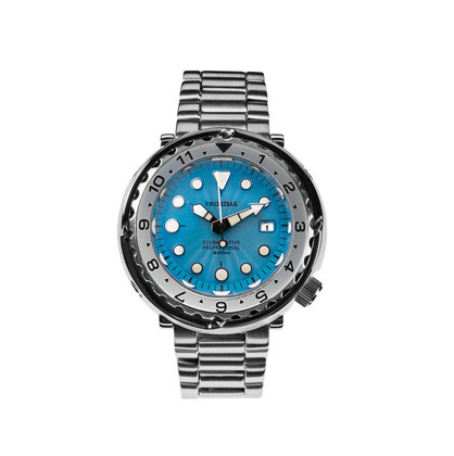 Color: Silver Timing circle - Calendar waterproof luminous mechanical watch