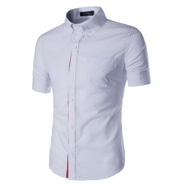Men Short Sleeve Botton Collar Shirts - FSSA Global Bullet