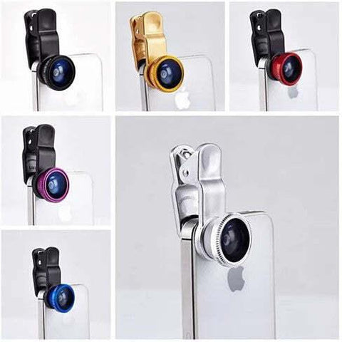 3-in-1 Universal Clip on Smartphone Camera Lens - 6 Colors - FSSA Global Bullet