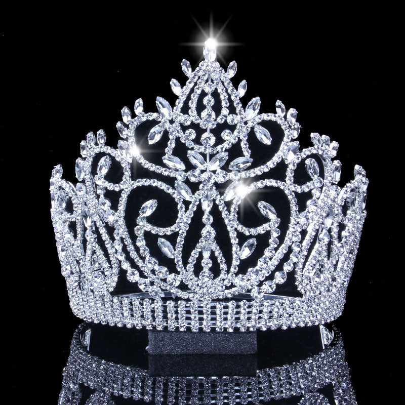 European And American Bridal Crown Luxury Rhinestone Big Crown Headdress