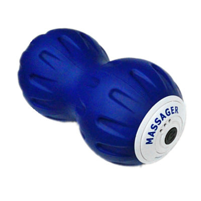 Color: Blue Electric peanut ball - Electric vibration massage foam roller yoga massager backrest leg adjustment rechargeable yoga fitness electric massage stick