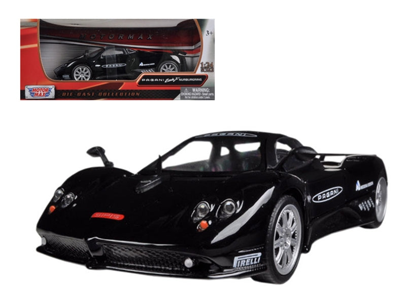 Pagani Zonda F Nurburgring Black 1/24 Diecast Car Model by Motormax