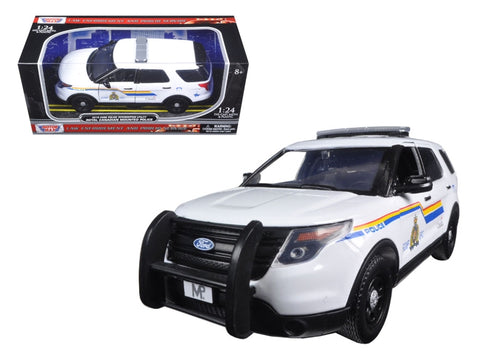 2015 Ford Police Interceptor Utility with Light Bar "RCMP Royal Canadian Mounted Police" White 1/24 Diecast Model Car by Motormax FSSA Global B