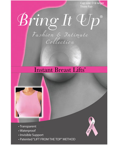 Bring it Up Plus Size Breast Lifts - DD Cup & Larger Pack of 3