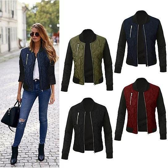 Chic Babe Bomber Jacket In Quilted Satin - FSSA Global Bullet