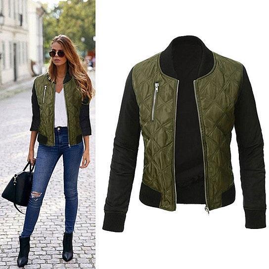 Chic Babe Bomber Jacket In Quilted Satin - FSSA Global Bullet
