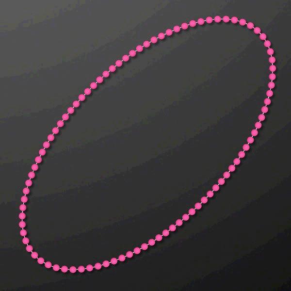 Smooth Round Opaque Bead Mardi Gras Necklace Pink Pack of 12 FSSA Global B