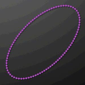 Smooth Round Opaque Bead Mardi Gras Necklace Purple Pack of 12 FSSA Global B