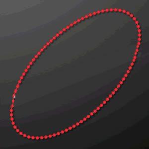 Smooth Round Opaque Bead Mardi Gras Necklace Red Pack of 12 FSSA Global B