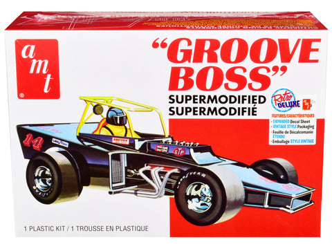 Skill 2 Model Kit "Groove Boss" Supermodified Racer 1/25 Scale Model by AMT