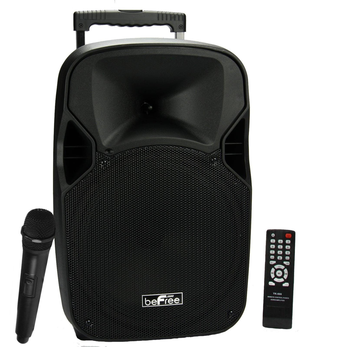 beFree Sound 12 Inch 700 Watts Bluetooth Portable Speaker with USB, SD, FM Radio - FSSA Global Bullet